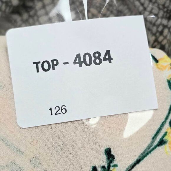 Express Floral Wrap Blouse Kimono Sleeve Large - Picture 7 of 7